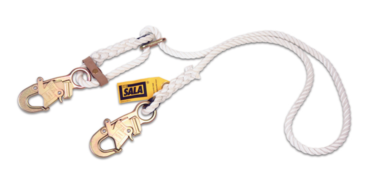 DBI SALA 1232209 Rope Adjustable Positioning Lanyard - Nylon 6' -  Industrial Safety Products
