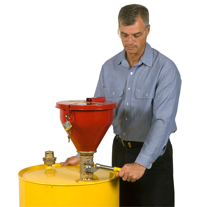 Justrite 08203 Steel Drum Funnel Industrial Safety Products