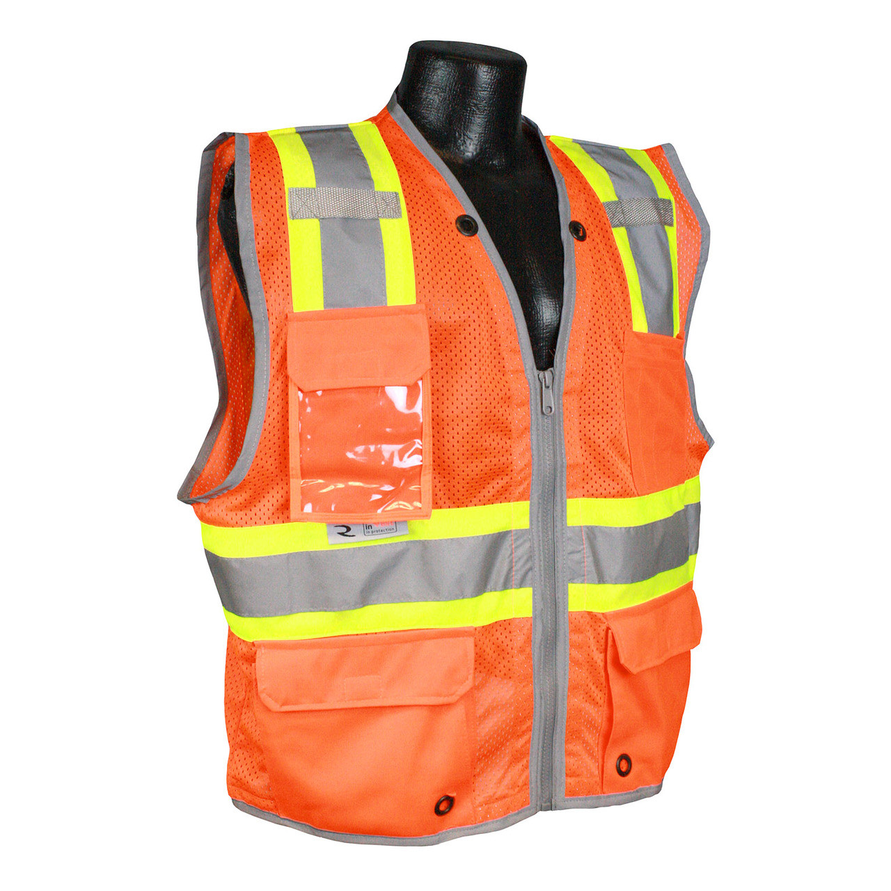 Radians Sv6ho Hi Viz Orange Mesh Class 2 Two Tone Surveyor Vest