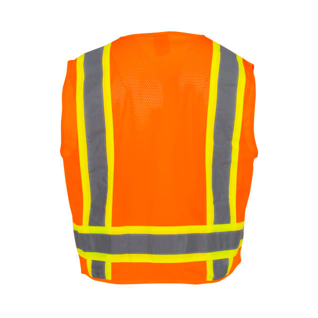 Radians SV6-2ZOM Orange Mesh Two Tone Surveyor Class 2 Safety Vest