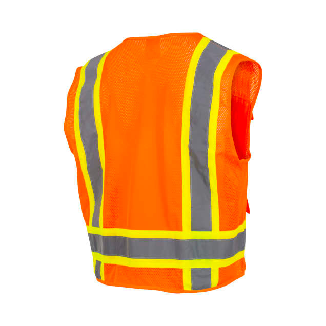 Radians SV6-2ZOM Orange Mesh Two Tone Surveyor Class 2 Safety Vest