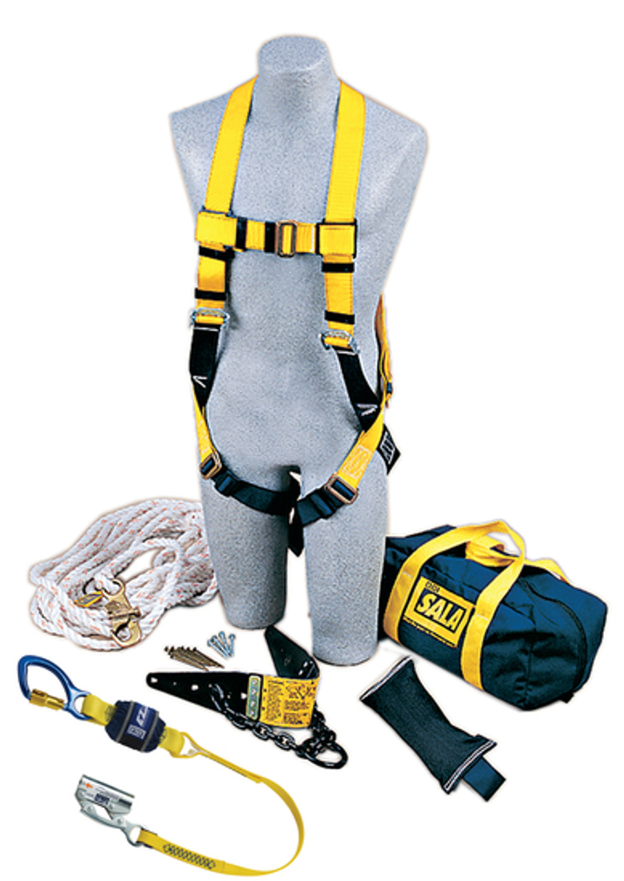 DBI SALA 2104168 Complete Roof Anchor Fall Protection Kit - Industrial  Safety Products