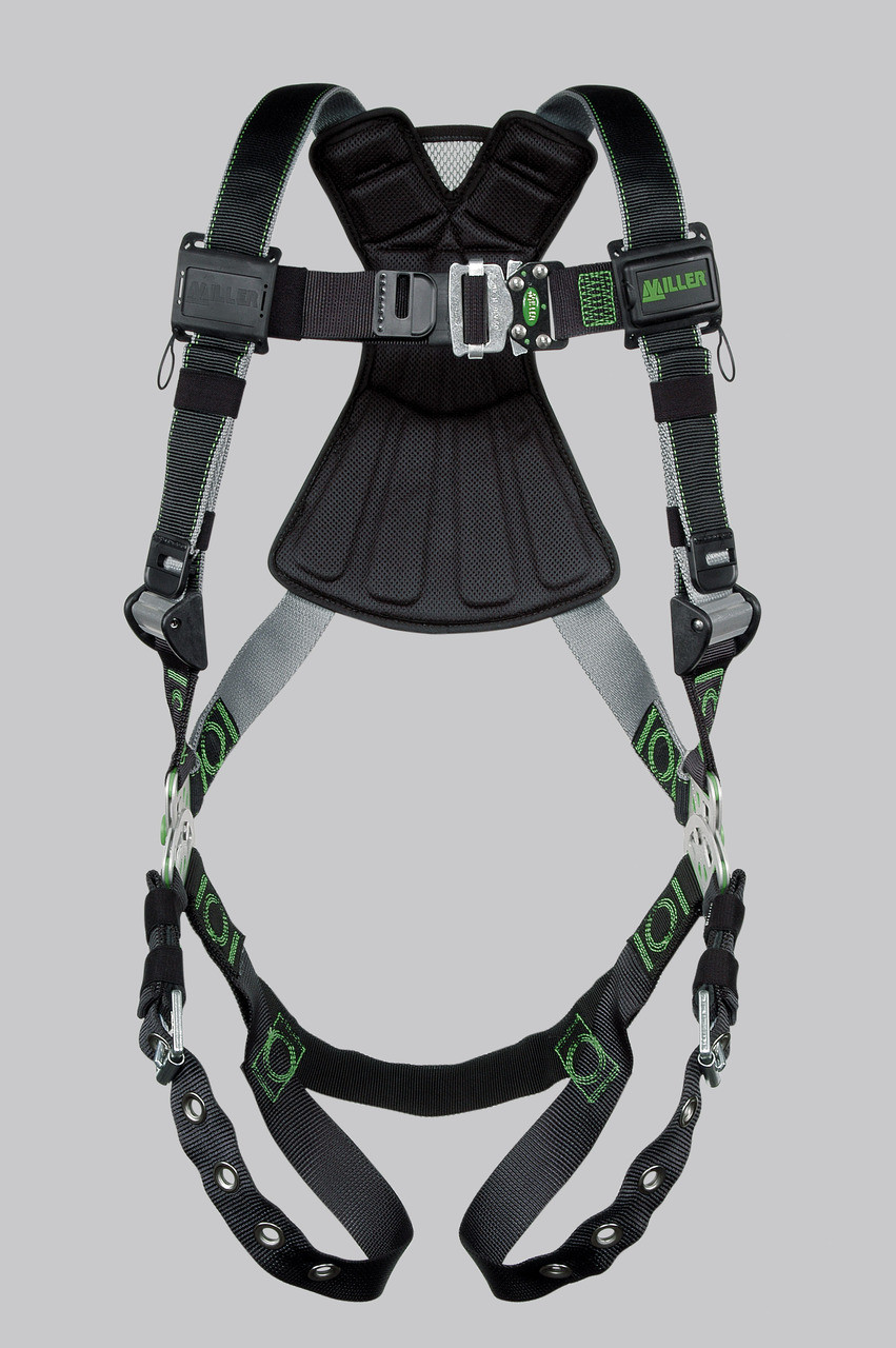 Miller RDT-TB-DP/UBK Revolution Harness with DualTech Webbing, Side D-Rings and Pad and Tongue Leg : Honeywell RDT-QC&frasl;UBK Miller Revolution DualTech
