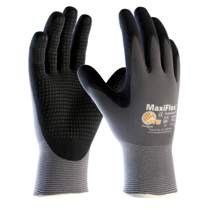 MaxiFlex 34-844 Gloves with Micro-Foam Grip on Palm & Fingers