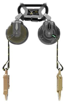 MSA 63111-00B Double Mini 6' Web Retractable with Steel Snap Hooks