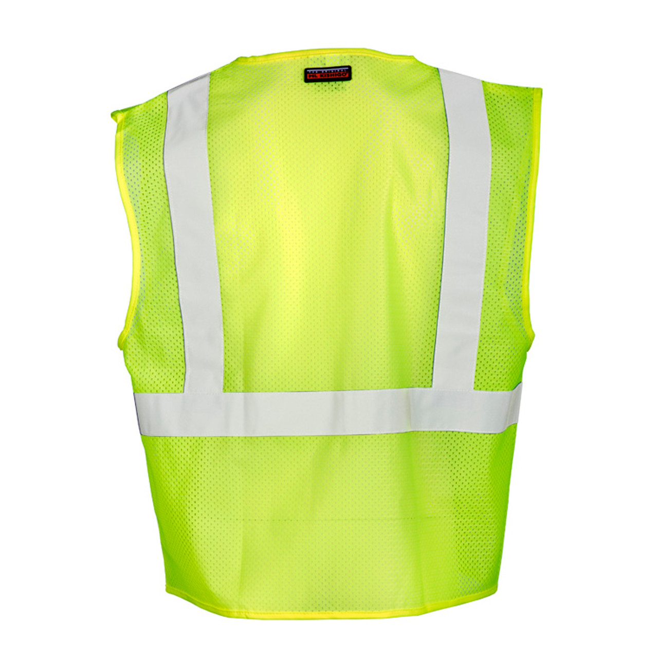 ML Kishigo 1085 Lime Class 2 with 3 Pocket Zipper Mesh Vest