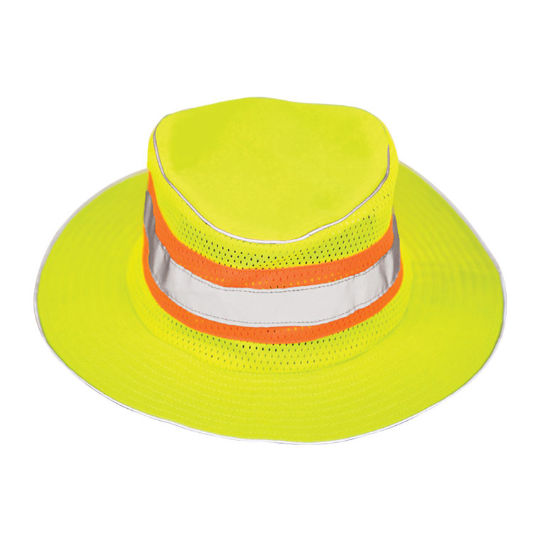 Kishigo 2822-2825 Full Brim Safari Hat - Lime, S/M