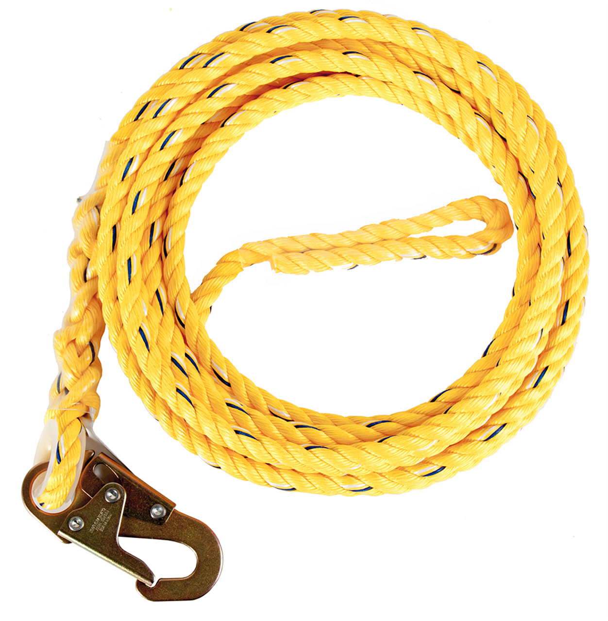 Guardian 01330 Poly steel Rope with Snap Hook End 25' - Industrial Safety  Products