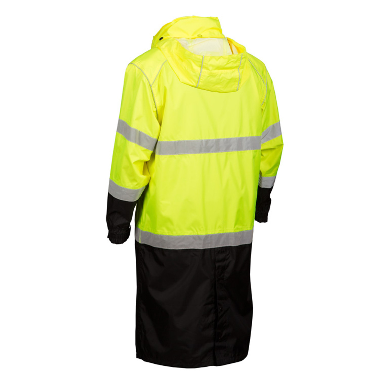 ML Kishigo RWJ108 Class 3 Lime Long Rain Coat