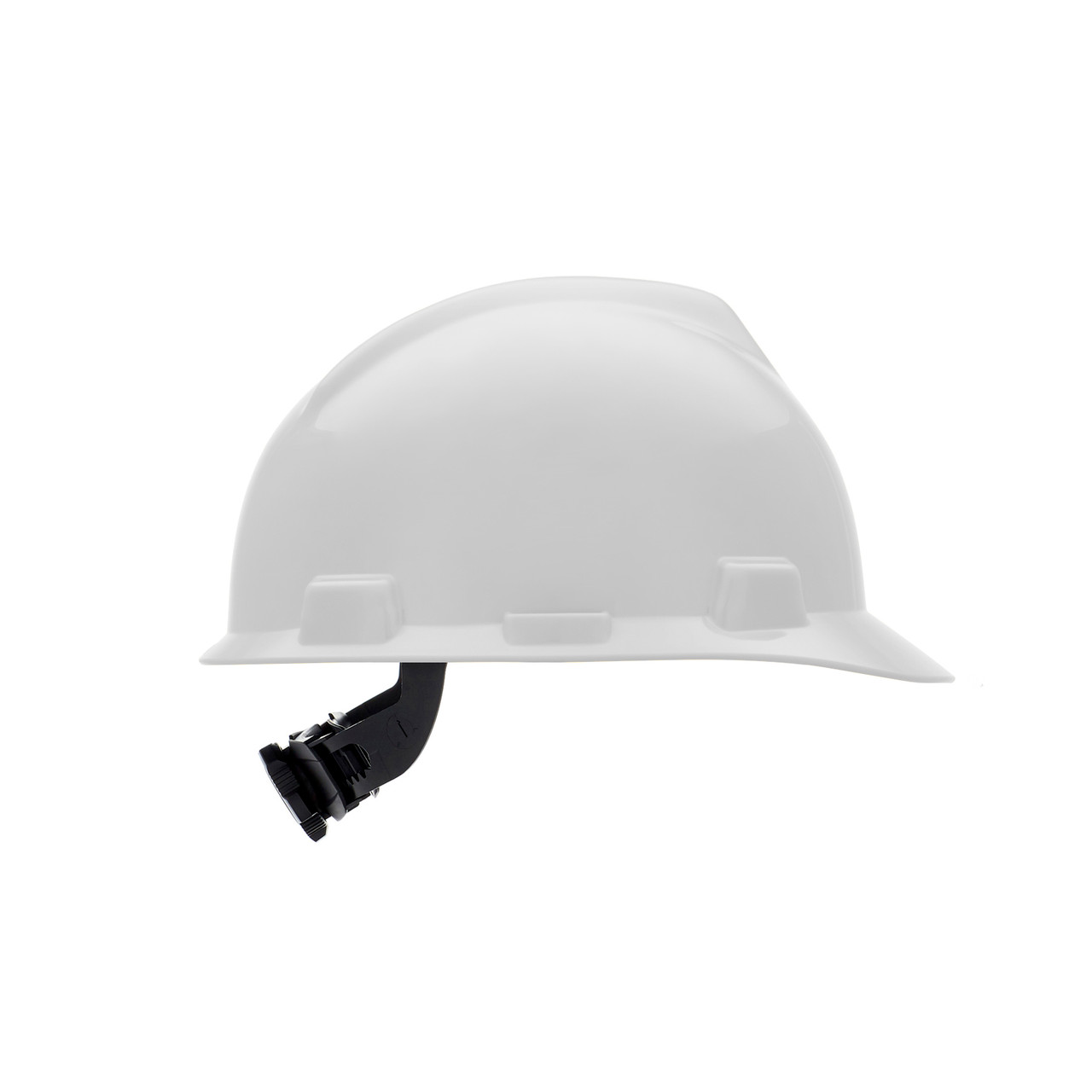 MSA 475358 V-Gard White Hard Hat with Fas-Trac Suspension (Cap