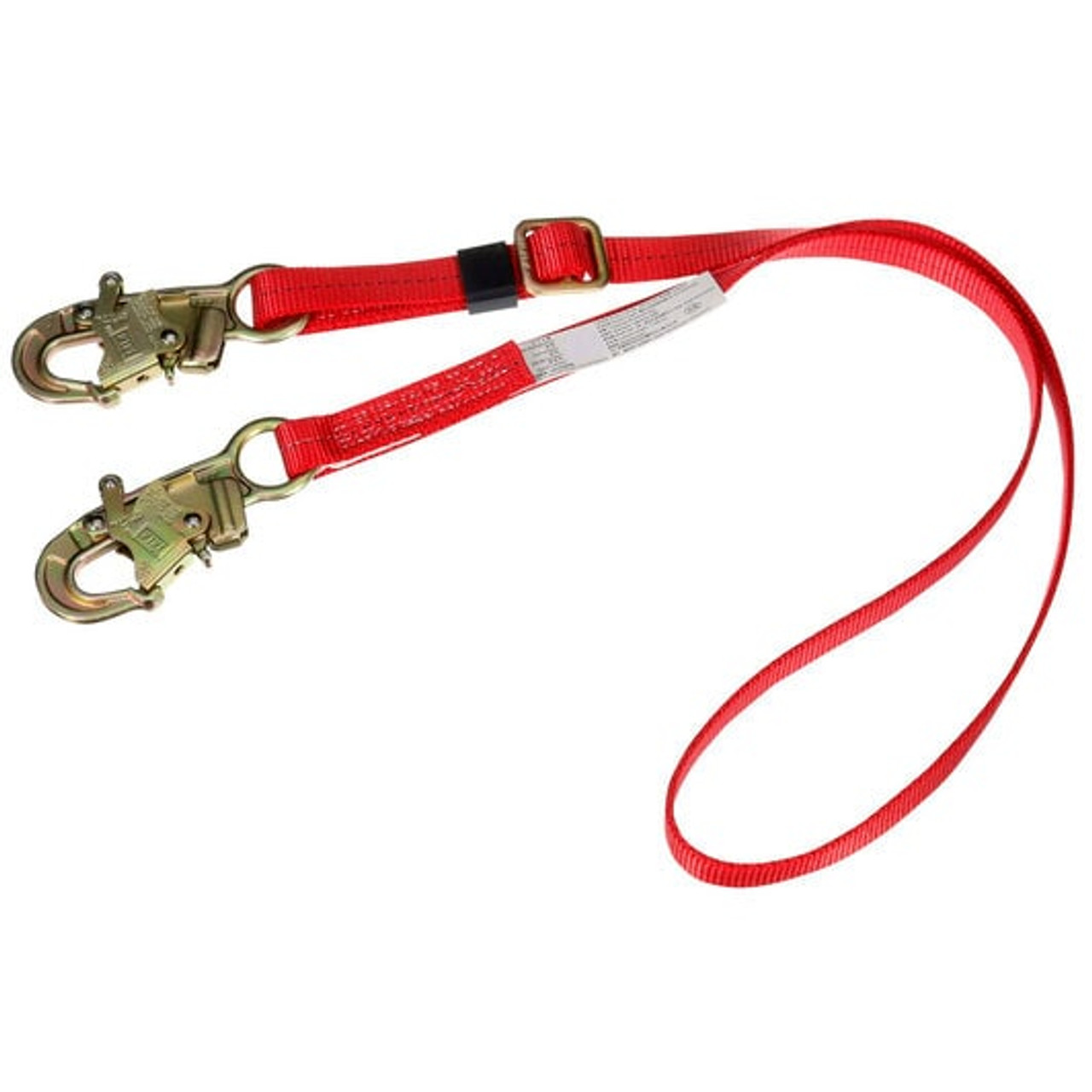 1 x 6 ft. Shock-Absorbing Nylon Web Lanyard w/ Double-Locking Snap Hooks