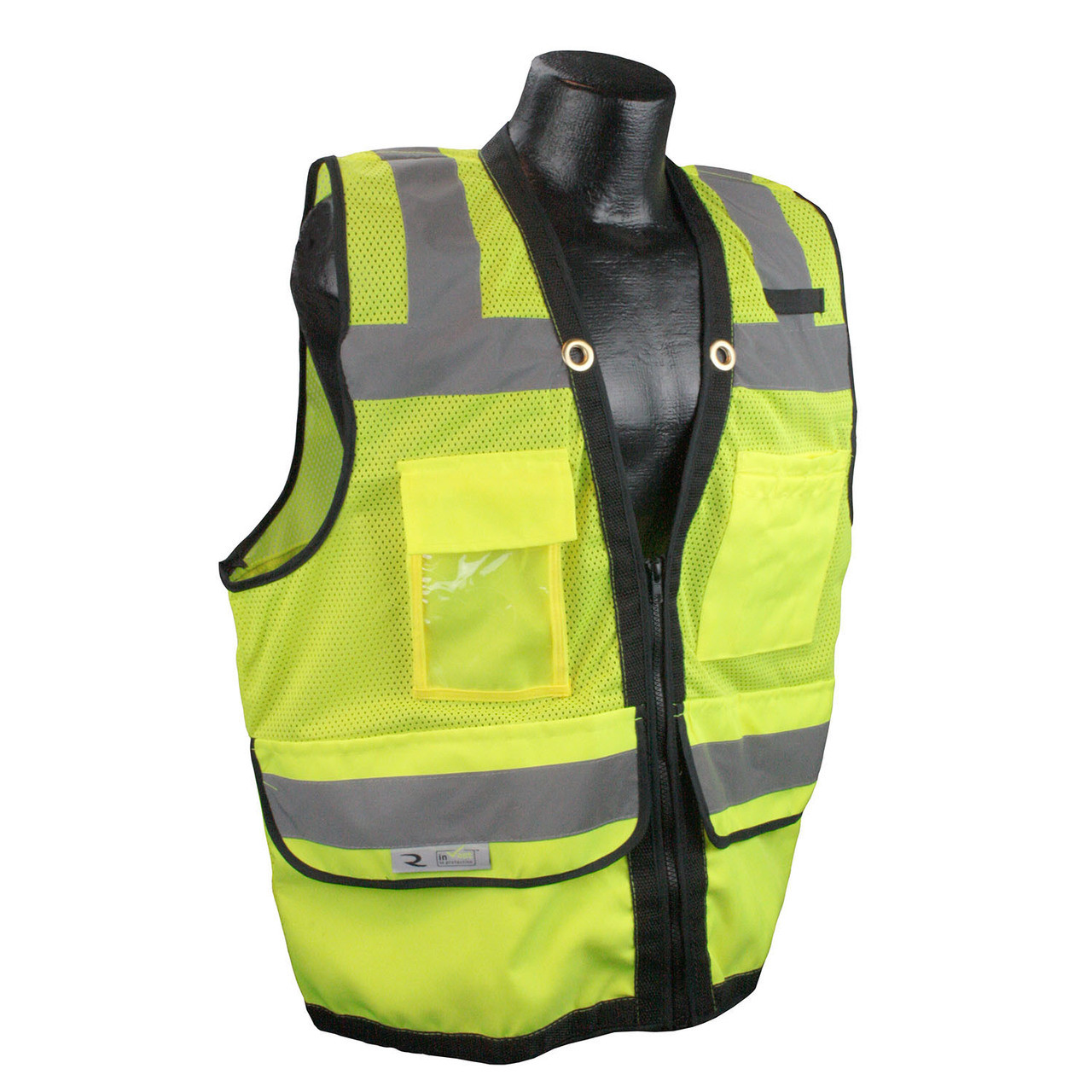 Radians SV59Z-2ZGD Class 2 Green Surveyors Safety Vest with Zipper