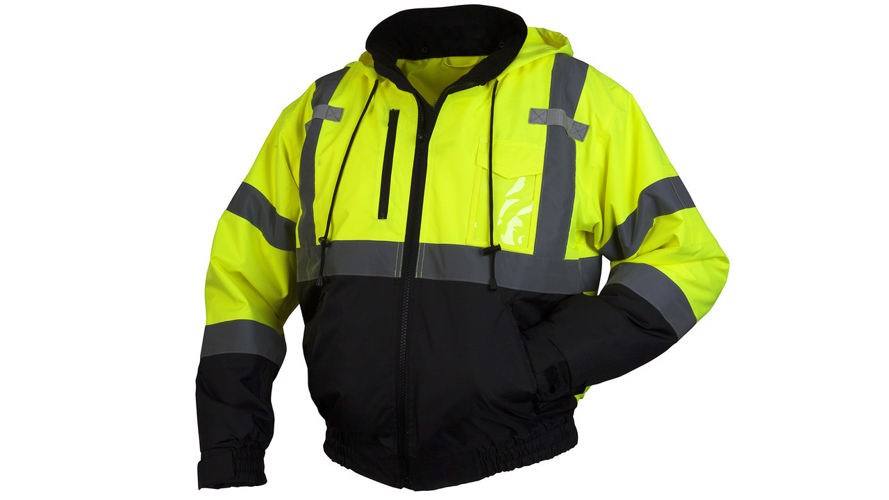 Pyramex RJ3110 Type R Class Hi-Vis Lime Jacket Industrial - Main Image