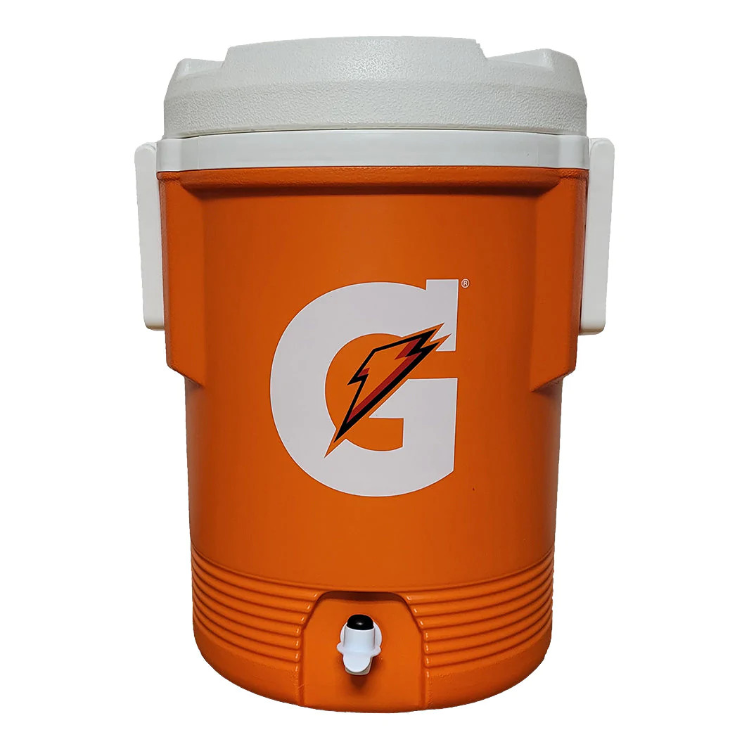 Gatorade 30849201 Beverage Cooler 5 gal Orange/White Industrial