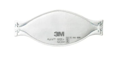 3M 9210+ Aura N95 Particulate Respirator Face Masks – 10 Pack, Individually Sealed, USA Made