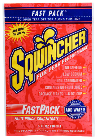 Sqwincher 015305-FP Fast Pack Fruit Punch Concentrate (200/Case)