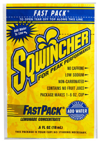 Sqwincher 015303-LA Fast Pack Lemonade Concentrate (200/Case)