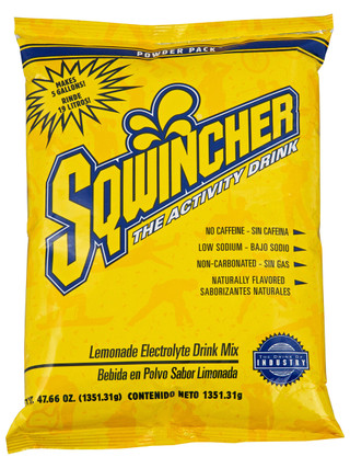 Sqwincher 016403-LA Lemonade 47.66 oz Powder Pack Dry Mix (16/Case)