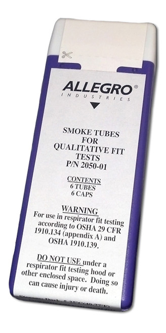 Allegro 2050-01 Replacement Tubes For Smoke Fit Test Kit (6/Box)