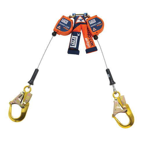 DBI SALA 3500249 Twin-Leg Quick Connect SRL 8' with Aluminum Rebar Hooks