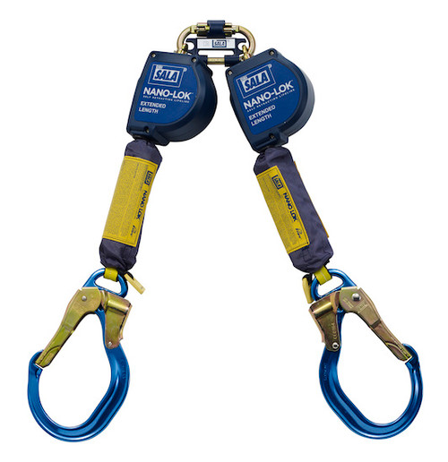 3M DBI SALA 3101624 Extended Length Twin-Leg Self Retracting Lifeline 9'