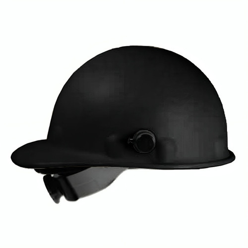 Fibre Metal Roughneck Black Hard Hat With Quick Lok SwingStrap Suspension