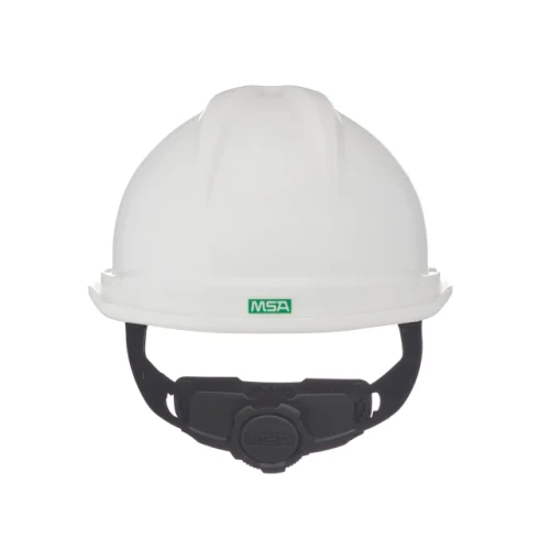 MSA 10034027 White Vented V-Gard 500 Cap With 6 Point Fas-Trac III