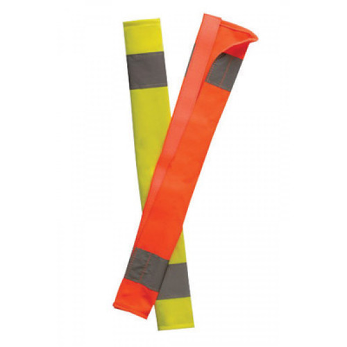 OccuNomix LUX-900-Y Yellow HiViz Seat Belt Cover with Reflective Tape