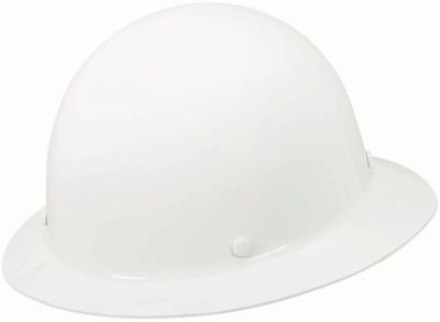 MSA 454665 Skullgard Hat White with Staz-On Suspension