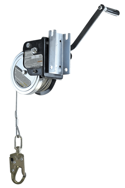 Falltech 7298S Personnel Winch and Swivel Snap Hook 120'