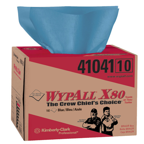 WYPALL 41041 Fast Absorbing Wipes with HYDROKNIT (160 Wipes/Bx)