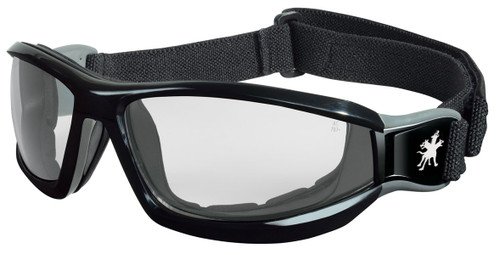 MCR RP110AF RP1 Series Goggle Black head band w/ Clear Anti-Fog lens (Each)