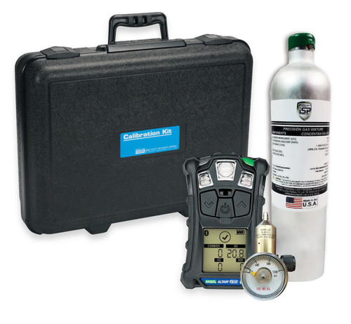 MSA ALTAIR 4XR (LEL, O2, H2S & CO) 4-gas Cylinder & Regulator with Case