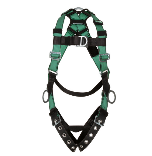 MSA V-FORM Harness Back Chest & Hip D-Rings Tongue Buckle Leg Straps