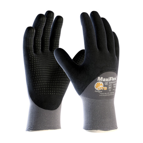 MaxiFlex 34-8014 Hi-Viz Glove with Nitrile Coated Micro-Foam Grip