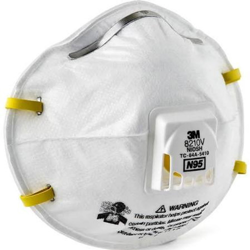 3M 8210V N95 Particulate Respirator with Valve (Box)