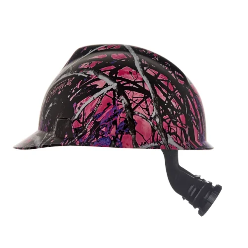 MSA 10204770 Muddy Girl V-Gard Hydro Dip Hard Hat Cap Style