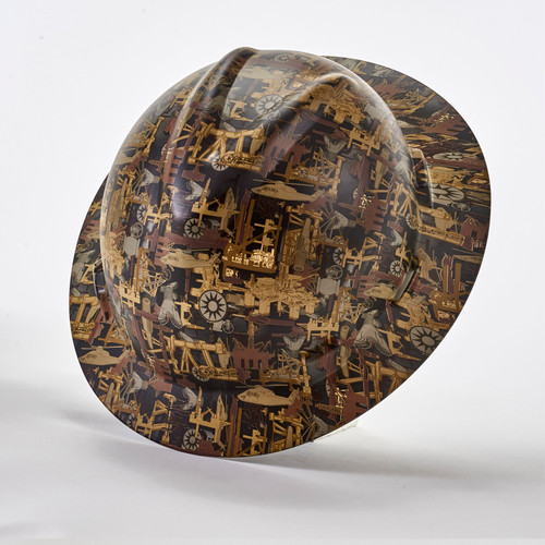 MSA 10204783 Oilfield Camo V-Gard Hydro Dip Hard Hat