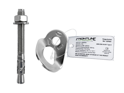 Frontline COFA01 + COFA01RB Stainless Steel Flange Anchor 