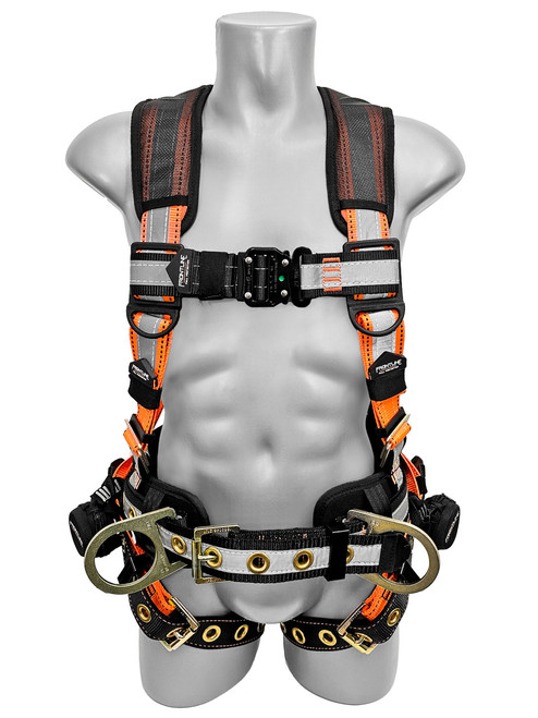 Guardian Series 3 Full-Body Harness With Quick Connect Chest, Tongue Buckle  Legs, and Back/Side D-Rings