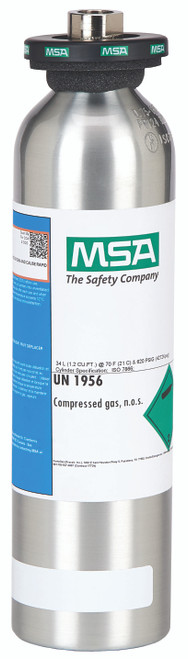 MSA 10045035 Calibration 58L Gas Cylinder (CH4/LEL, O2, CO and H2S)
