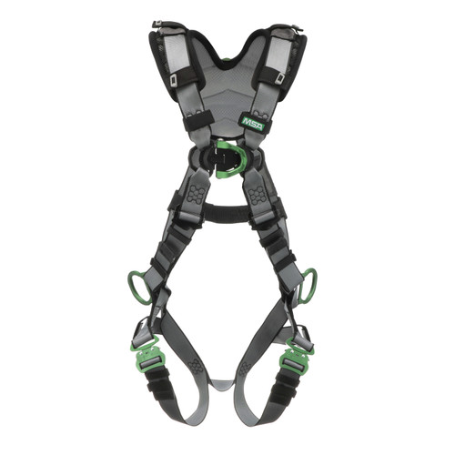 MSA V-FIT Harness Back Chest & Hip D-Rings QC Leg Straps Shoulder Padding