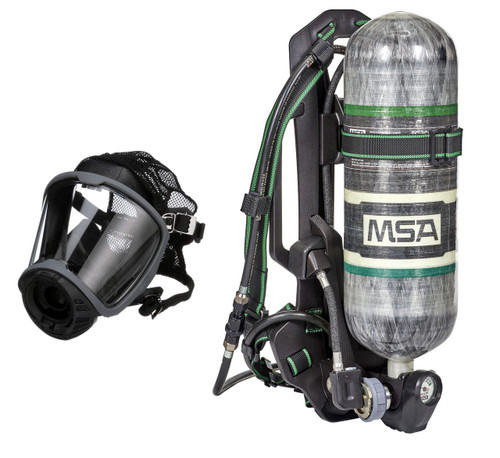 MSA 10215807 G1 Industrial SCBA 45 min. High Pressure Carbon Cylinder with Nylon Harness 4500 PSIG 