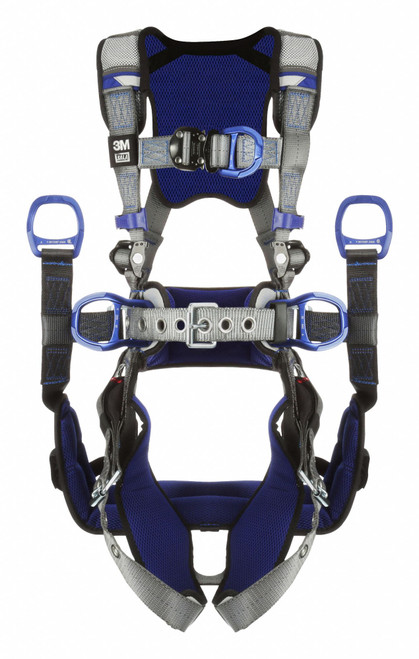 3M DBI SALA ExoFit X200 Comfort Tower Climbing/Positioning/Suspension Safety Harness with QC Chest and Tongue Buckle Legs