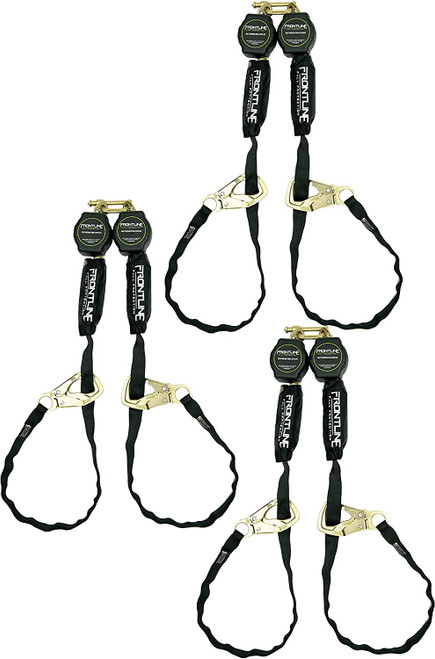 Frontline RPA092TB Tie Back Twin Leg Web 9' SRL with Tie Back Hook Ends (Pack of 3)