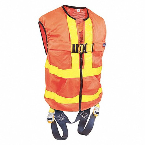 DBI-SALA Delta Vest Hi-Vis Orange Reflective Workvest Harness