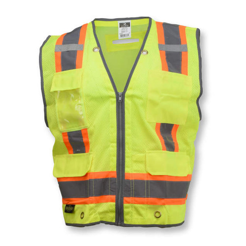 Radians SV6HG Hi-Viz Green Mesh Class 2 Two Tone Surveyor Vest