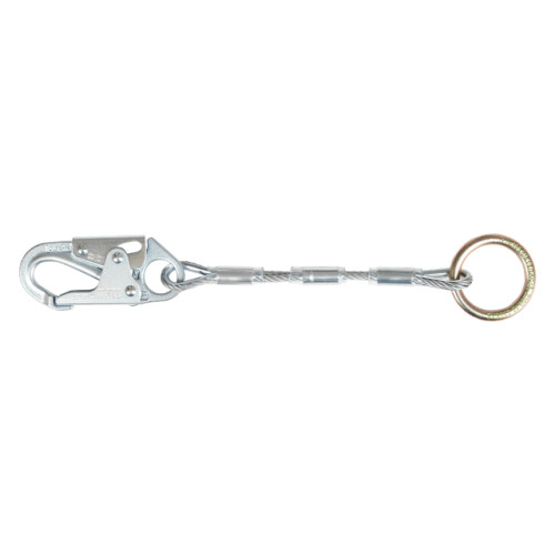 FallTech 8366C Cable Dorsal D-ring Extender with Steel Snap Hook 18''