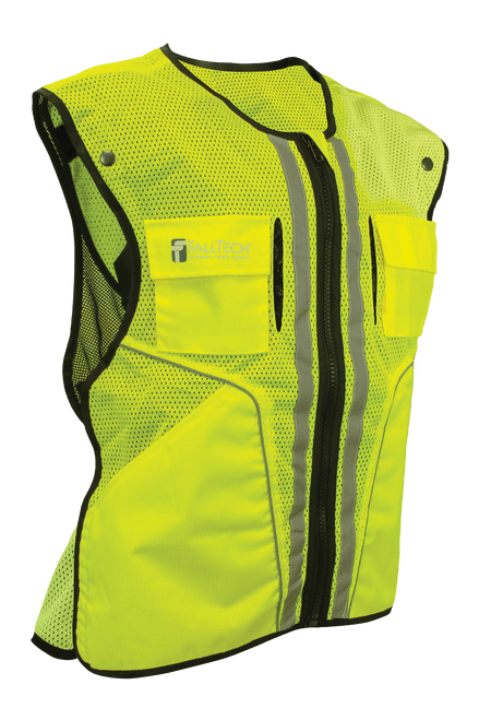 FallTech 5051 Construction Grade High-visibility Lime Safety Vest