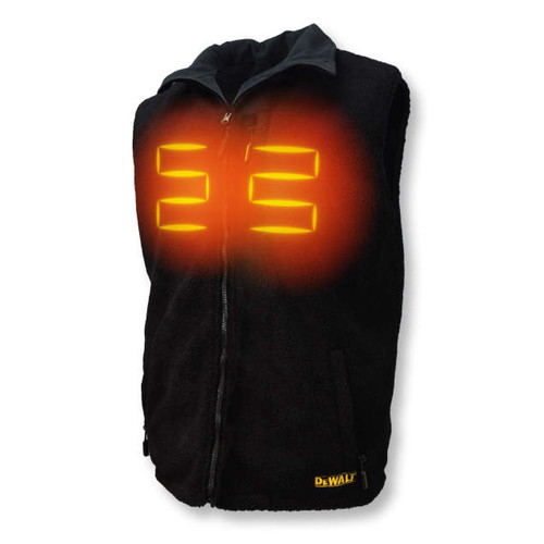 Dewalt DCHV086BD1 Heated Reversible Fleece Vest Kitted Black